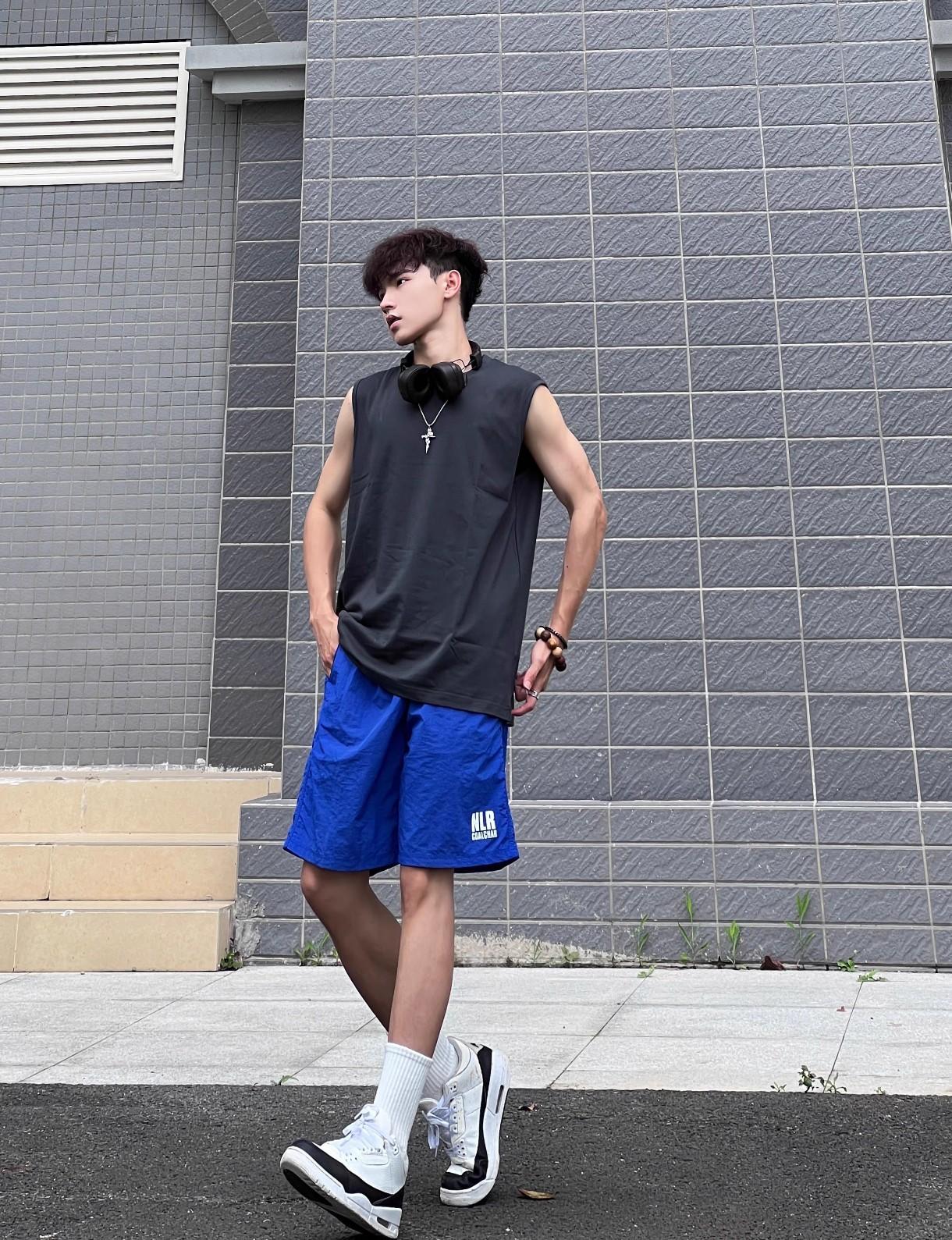 XDFM美式cleanfit纯色重磅坎肩背心纯棉百搭高街无袖T恤夏季宽松